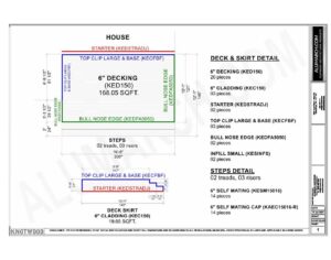 DECK STEPS SKIRT SCREEN BATTEN END CLIP INT. BEAM TO POST MOUNT_web